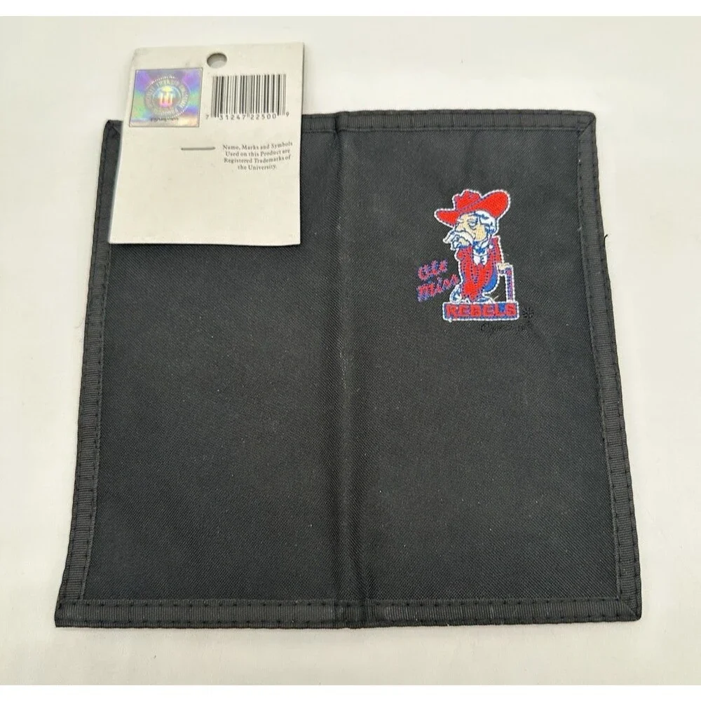 Ole Miss Rebels Embroidered Checkbook Wallet Credit Card Money NCAA Football